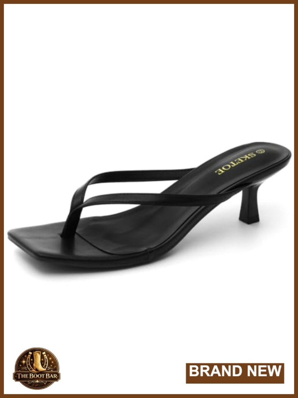 Kitten Heels Sandals with Flip Flop Strap 2 Inch Heel Comfortable Summer